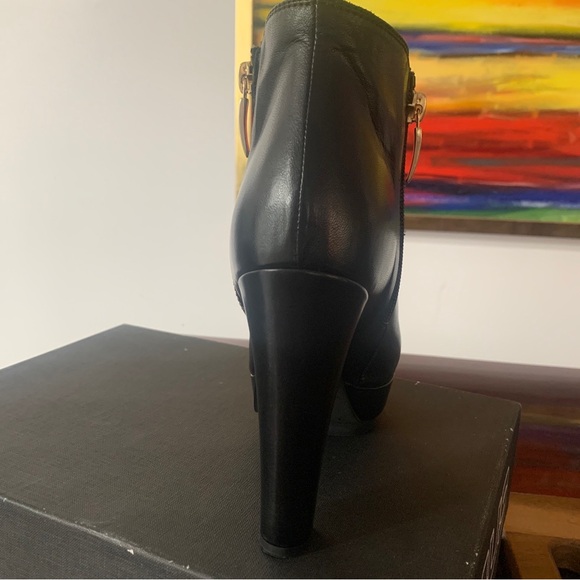 Cesare Paciotti Women’s Black Leather Ankle Booties Size 36 & fits 6.5-Stunning! - Picture 8 of 15
